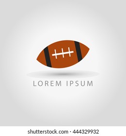 business logo American football ball vector sign