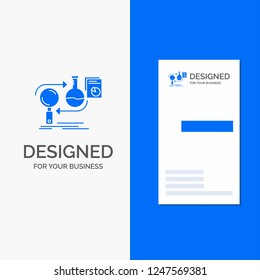 Business Logo for Analysis, business, develop, development, market. Vertical Blue Business / Visiting Card template.