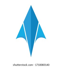 Business logo arrow vector illustration
