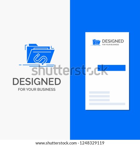 Business Logo for Backdoor, exploit, file, internet, software. Vertical Blue Business / Visiting Card template.