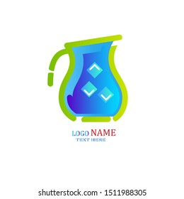 business logo. blue drink logo. cold drink logo
