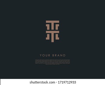 a business logo with bold lines which has letters 'h' and 't' 