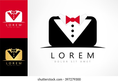 Business logo. Bow tie vector