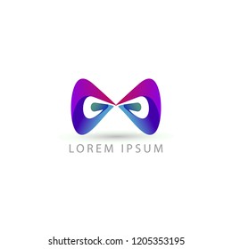 business logo bow vector sign