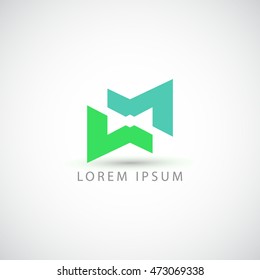 business logo bow vector sign