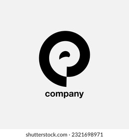 Markenzeichen des Unternehmens e, Vektordesign-Logo e cute