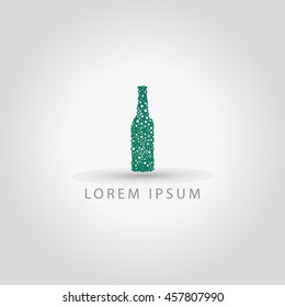 business logo bubbles bottle vector sign