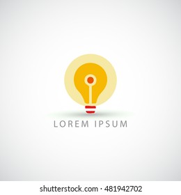 business logo bulb vector sign