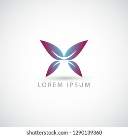 business logo butterfly vector sign