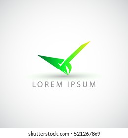 business logo check vector sign