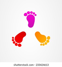 Business logo children trace button