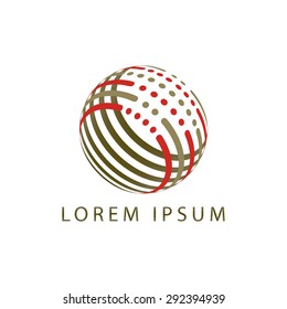 business logo circle green and red