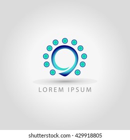business logo circle vector sign