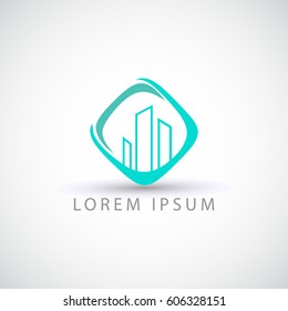 business logo city landscape vector sign