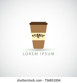 business logo coffee cup vector sign
