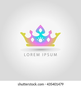 business logo crown vector sign