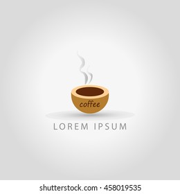 business logo cup of coffee vector sign