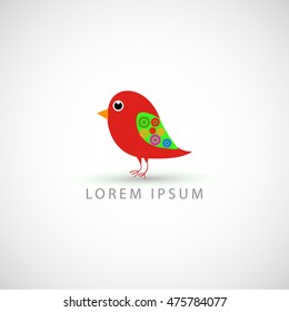 business logo cute bird vector sign
