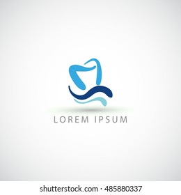 Business logo dentist vector sign