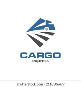 Business logo design cargo logistic transportation vector