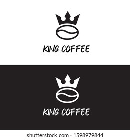 Business Logo Design Coffee Shop King Coffee