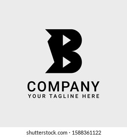 Business Logo Design Concept With B Letter Initial