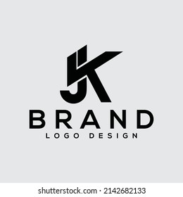 business logo design concept creative logo Creative Initials Letters (jk)