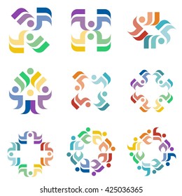 Business Logo Design Creative Abstract Stock Element Icons Collection 