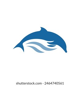 Business Logo Design Dolpin Illustration