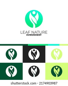 business logo design, leaf logo, eco logo, nature 