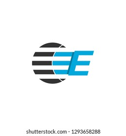 Business logo design, letter E graphic logo. initial letter e graphic logo template, isolated on white background.