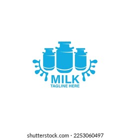 business logo design. milk design logo illustration vector