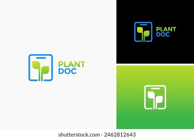 Diseño del logotipo del negocio, Plantilla del logotipo del Vector del documento de la planta