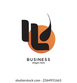 Business logo design simple concept Premium Vector