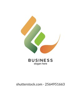 Business logo design simple concept Premium Vector
