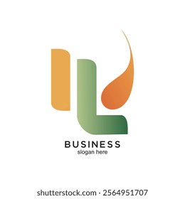 Business logo design simple concept Premium Vector