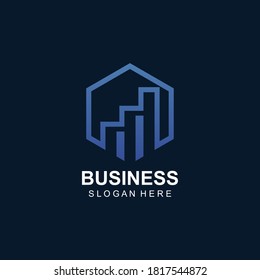 Business logo design in vector