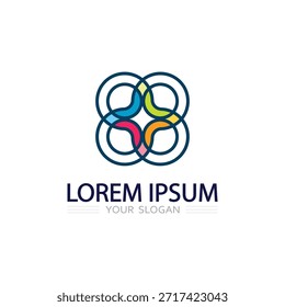 Icono de Vector de diseño de logotipo de negocios para uso de identidad de marca Corporativa moderna