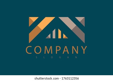 Vector de diseño de logotipo de negocios, 
adecuado para todas las empresas e industrias