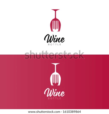 Business Logo Design Wine Bottle Illustration 2