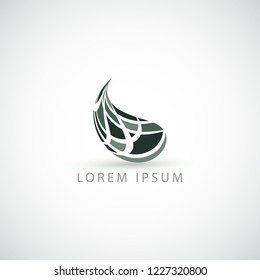 business logo drop vector sign