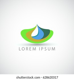 business logo drop vector sign