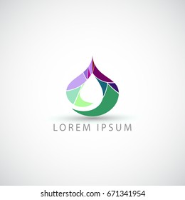 business logo drop vector sign