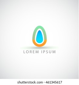 business logo egg vector sign
