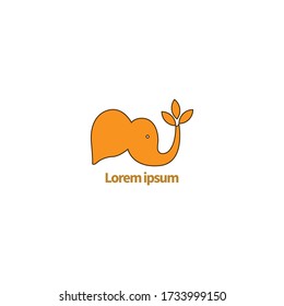business logo.
elephant and leaf logo