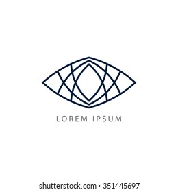 business logo eye vector