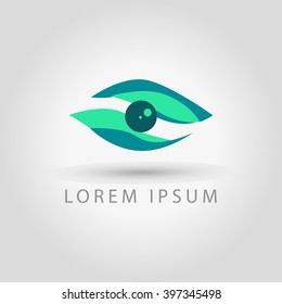 business logo eye vector sign