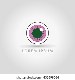 business logo eye vector sign