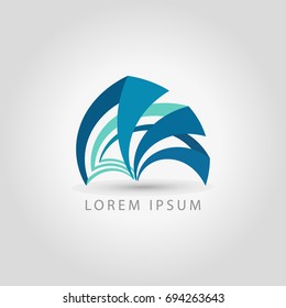 business logo fan vector sign