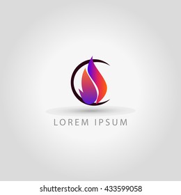 business logo fire vector sign